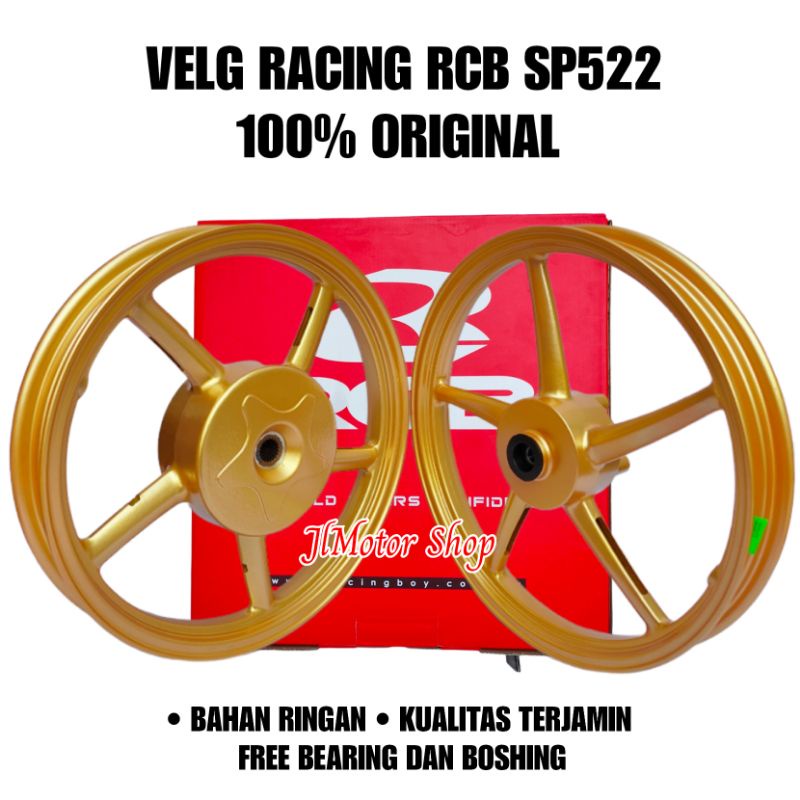 VELG RACING RCB SP522 VARIO 110 125 150 BEAT SCOOPY GENIO MIO FINO MIO J XEON M3 SOUL GT FREEGO MIO Z MIO GEAR FAZZIO PALANG 5 RING 14 DAN 17 Original