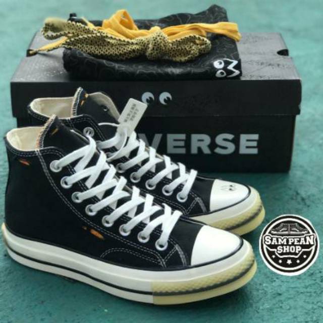Sepatu Converse 1970S 70S X DR.WOO DR WOO black white 100% ORIGINAL PREMIUM IMPORT VIETNAM TERMURAH
