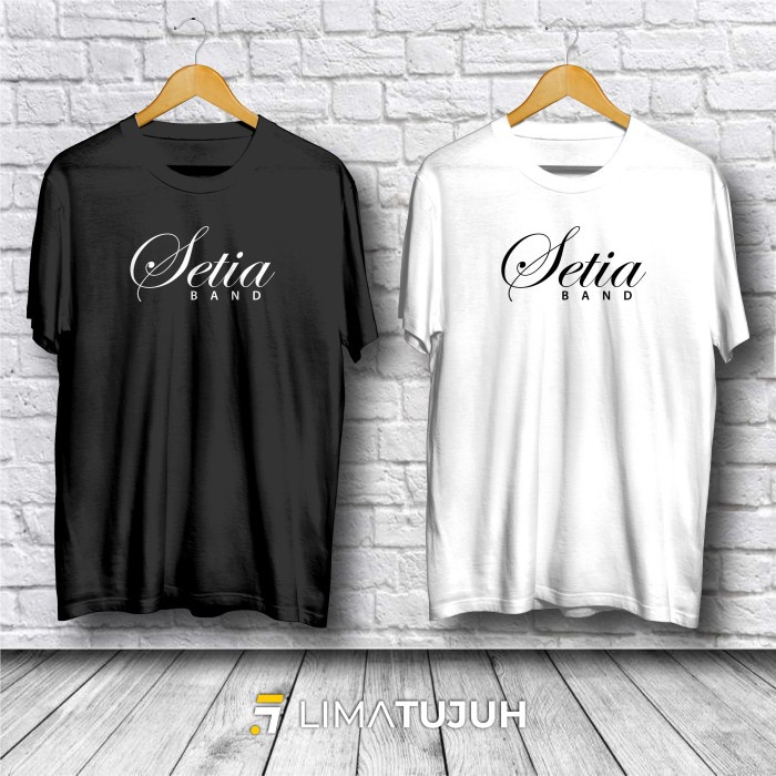 Kaos Setia Band Logo Baju Musik