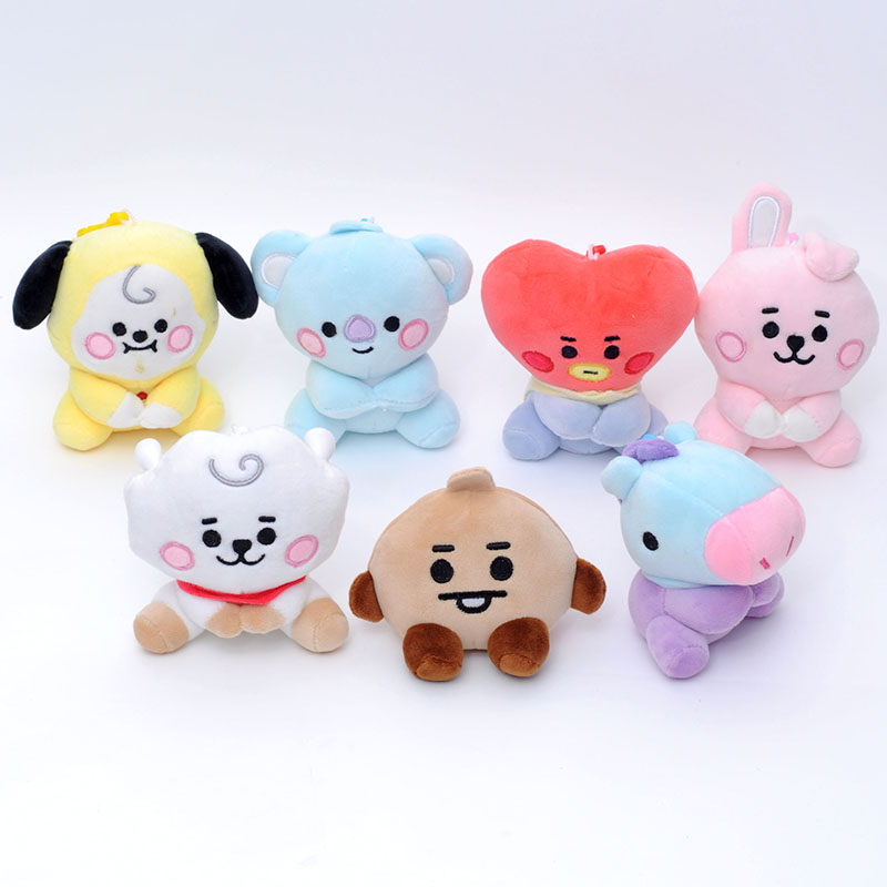 Gantungan Kunci Desain Kartun Kpop Bahan Plush Charms