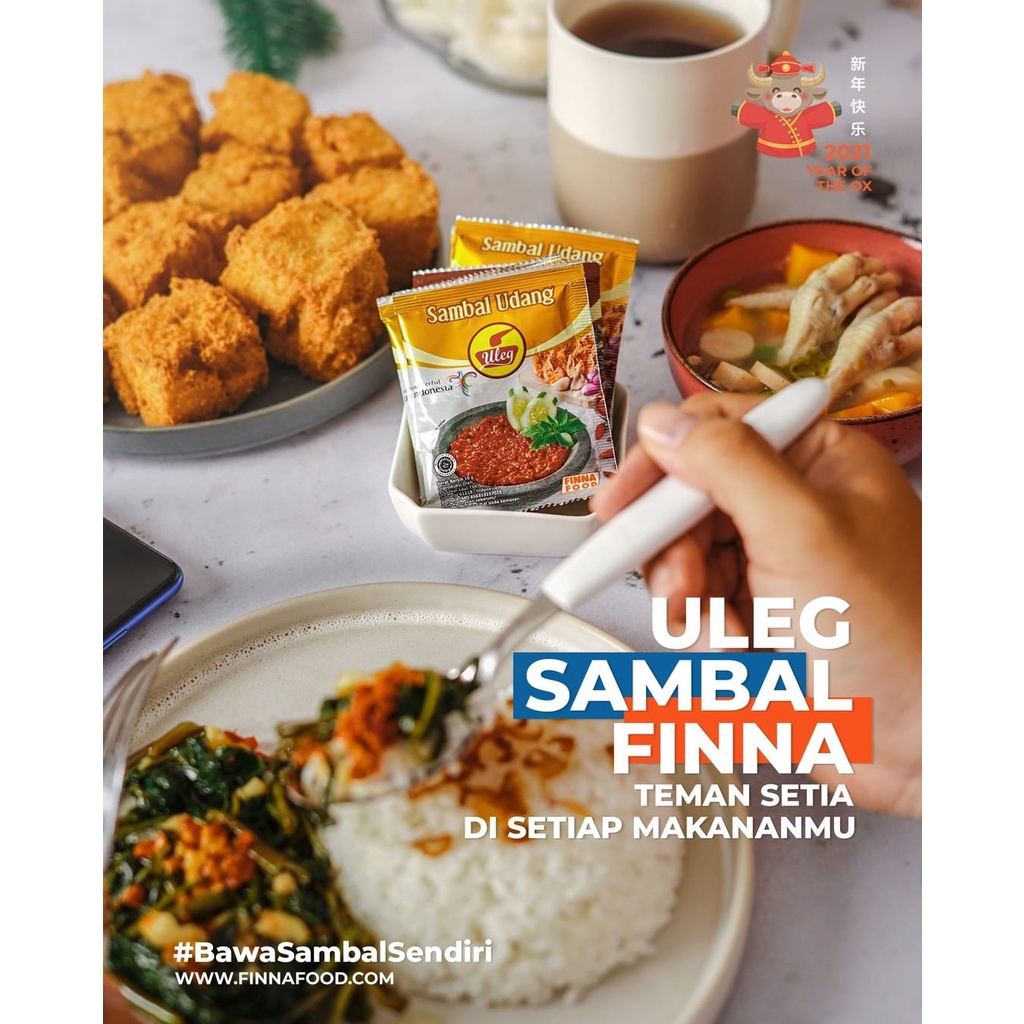 

Sambel Udang Uleg 20g Finna Food Halal Bisa COD bumbudapurbintang