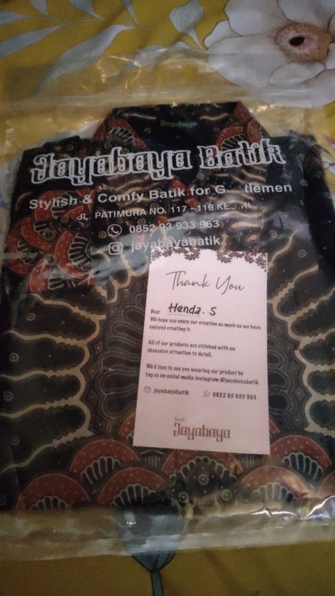 Kemeja Batik Pria Slimfit Jayabayabatik Arundaya Series