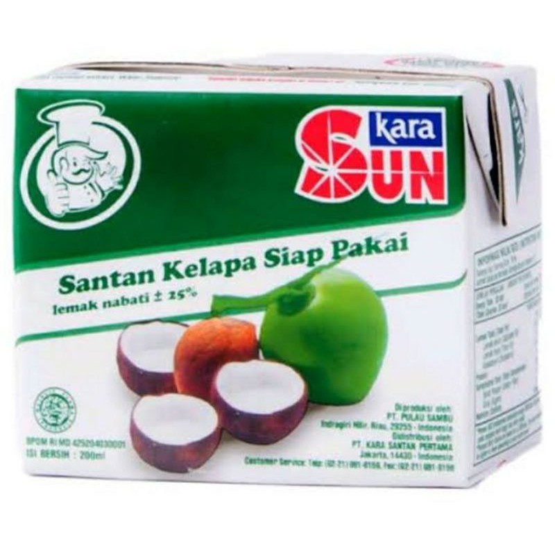 

Sun Kara Santan Kelapa 200ml Pasar segar depok