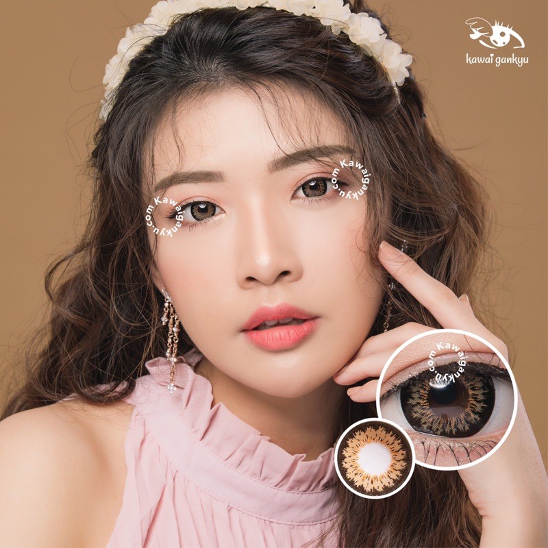 KawaiGankyu softlens - Princess 325 brown (1botol)