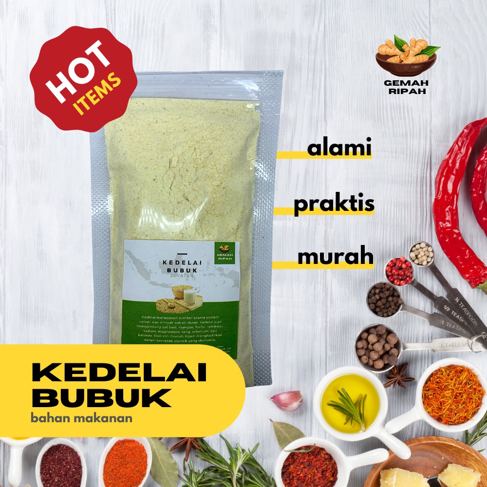 

Kacang Kedelai Bubuk Susu Kedelai Bubuk Murni Premium Protein Nabati Kedelai Kupas Organik Sehat