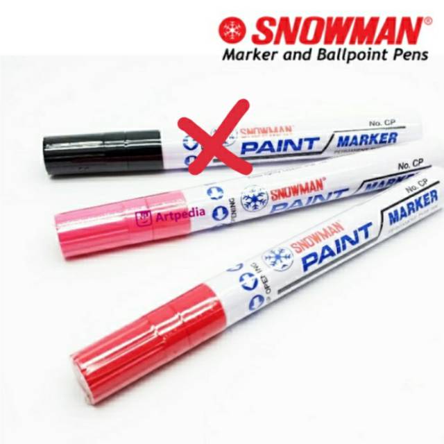 Spidol Snowman Paint Marker No. CP / Snowman Paint Marker Warna ..mata besar
