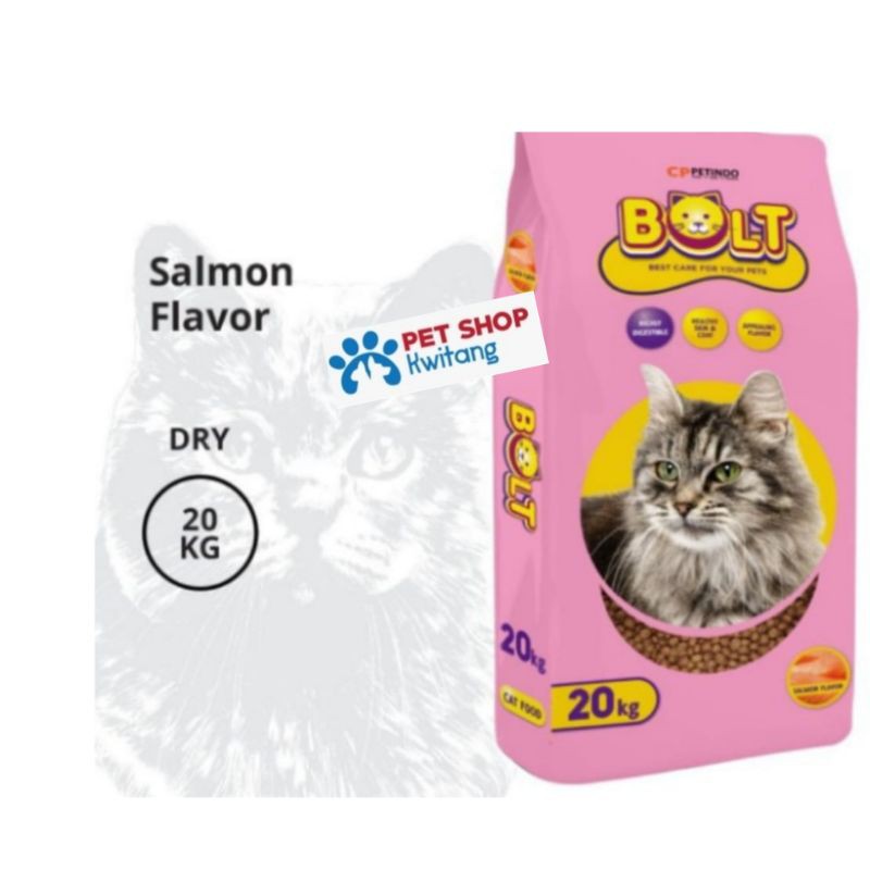 makanan kucing bolt ikan salmon 1 kg cat food salmon 1 kg