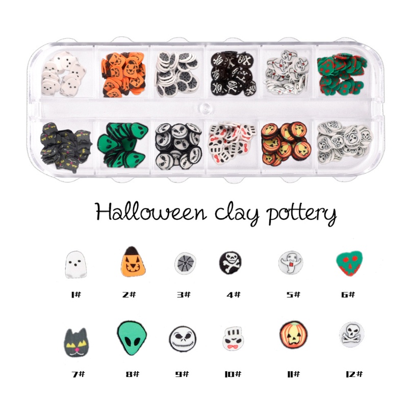 Siy Payet Glitter Akrilik Tema Halloween Untuk Dekorasi Nail Art Diy