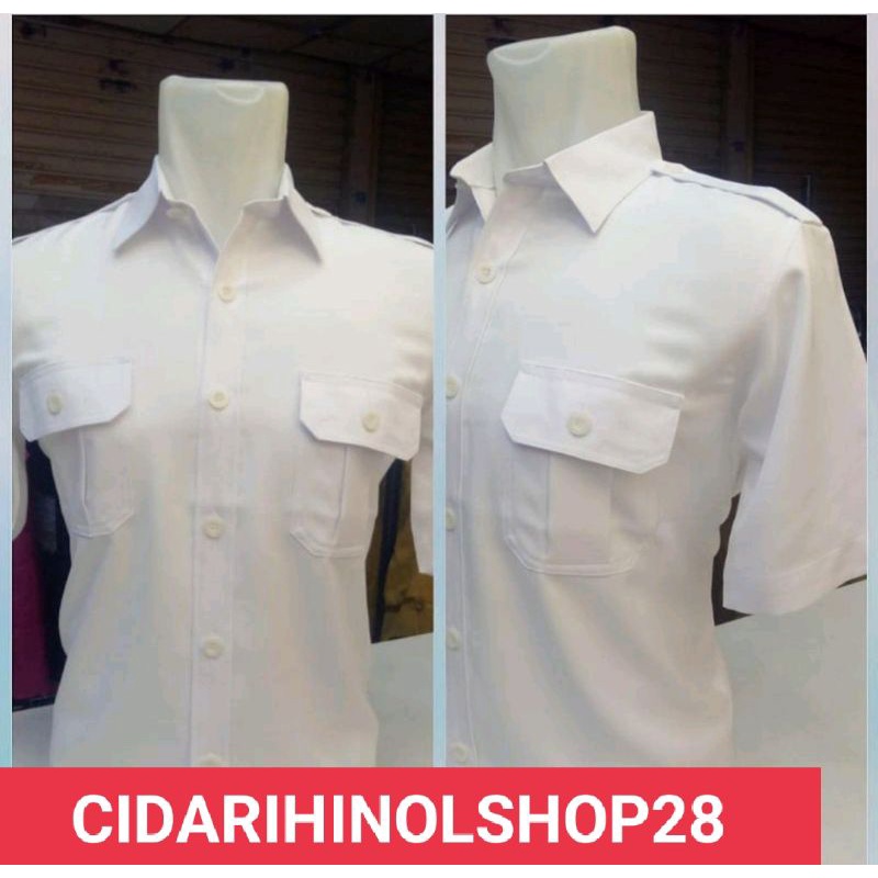 seragam pemda putih kemeja pria lichandra kemeja kantor kemeja dinas atasan putih / kemeja pns