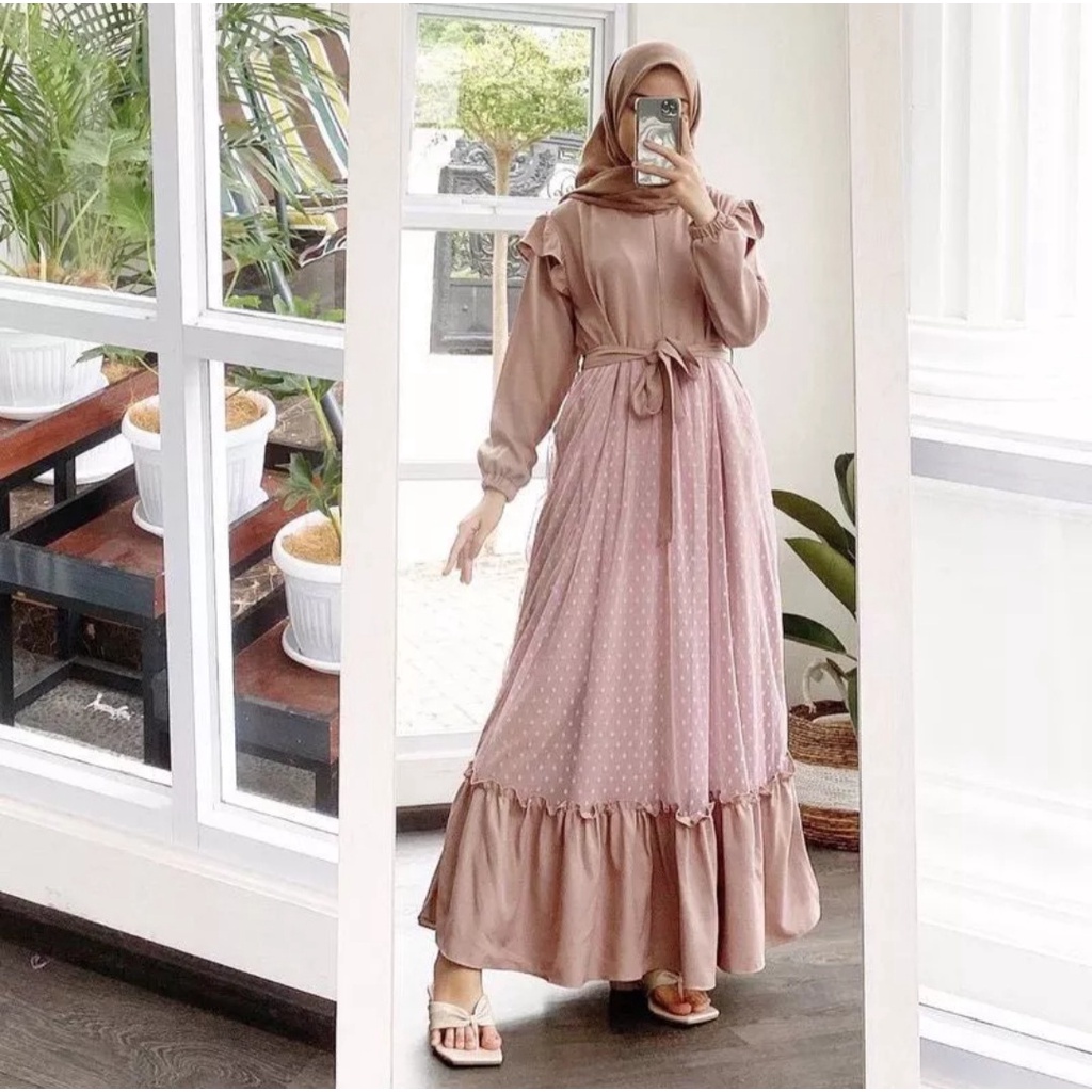 GAMIS KONDANGAN JUMBO | ANGEL MAXI | S M L XL XXL XXXL 5L