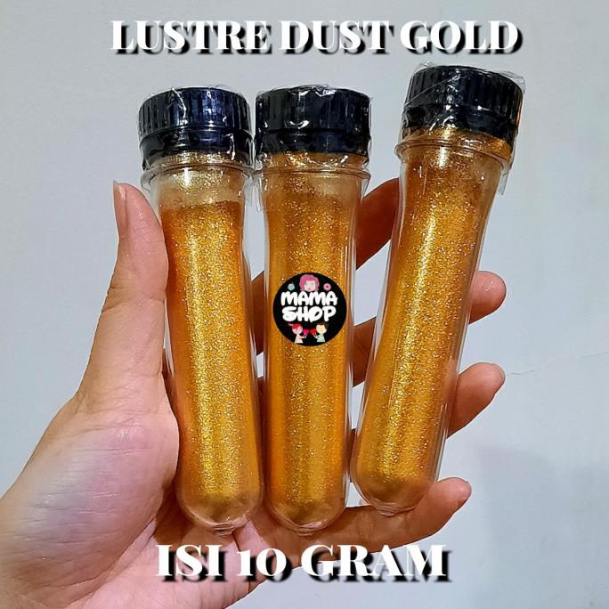 

LUSTRE DUST GOLD EDIBLE BUBUK EMAS TABUR HIASAN KUE BISA DIMAKAN