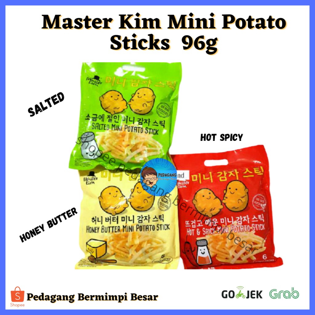 Master Kim Mini 96g/ Stick Kentang Snack/ Masterkim mini Snack kentang