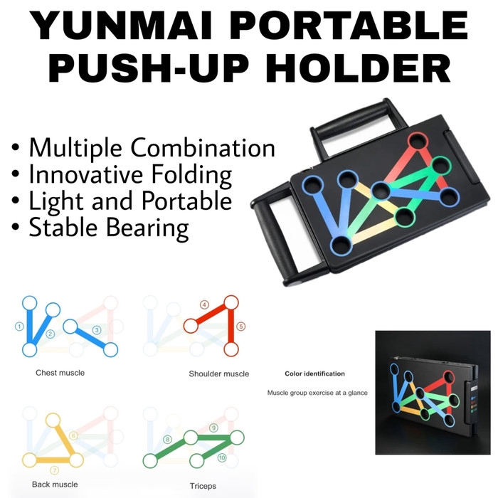 YUNMAI Portable Push-up Holder - Push Up Board