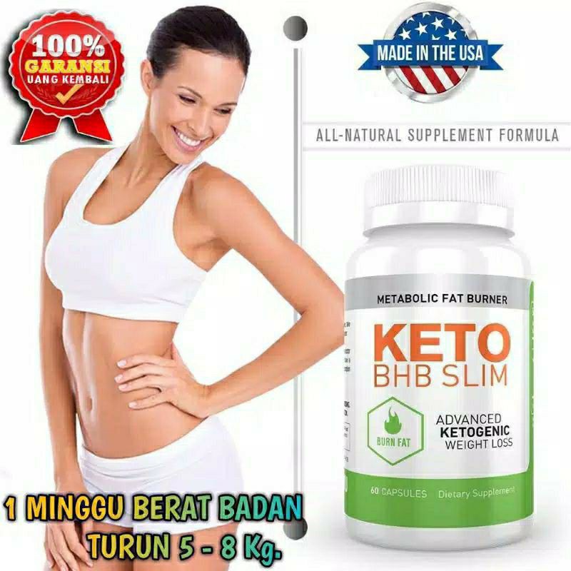 Obat Pelangsing Herbal Keto Bhb Slim Metabolic Fat Burner Original