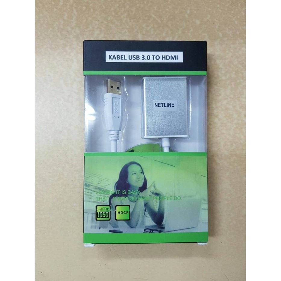 NETLINE Converter usb to hdmi konverter USB 3.0 to HDMI Converter