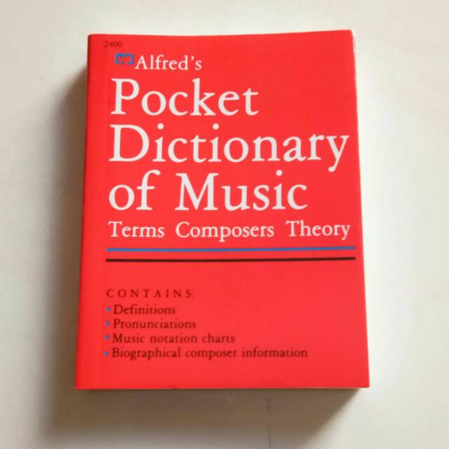 Kamus musik Pocket Dictionary of Music by Alfred Publisher