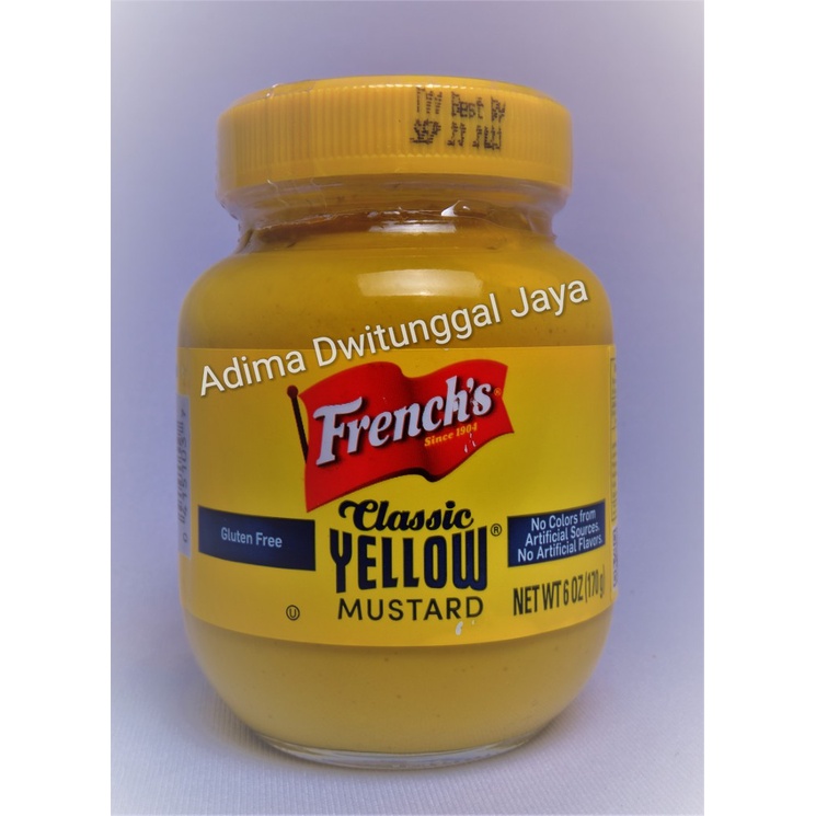 French's Yellow Mustard / Saus Mustard 170gr