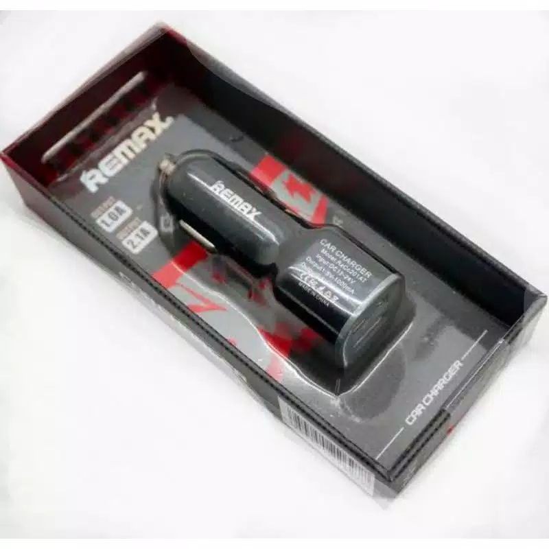 ORIGINAL - Remax Batok Car Charger 2 Port USB Casan Mobil Fast Charging