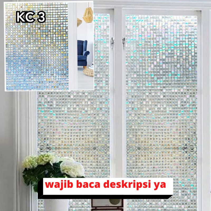 SUNBLAST SANBLAST SANBLAS WALLPAPER WALL STIKER STICKER KACA WALLPEPER FILM SETIKER GLASS CERMIN BURAM MOTIF SUN BLAST DEKORASI PINTU WALPAPER JENDELA RUMAH HOLOGRAM 3D 3 D KAMAR MANDI MINIMALIS LEBAR 90CM TIMBUL SUNBLAS BUREM KACA KC 1 2 3 4 5 6 7 8 9 10-KC 3
