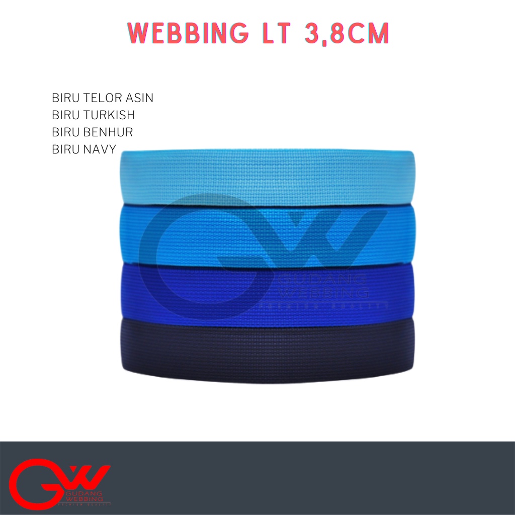 Tali Webbing - AA LT 3,8 cm WARNA