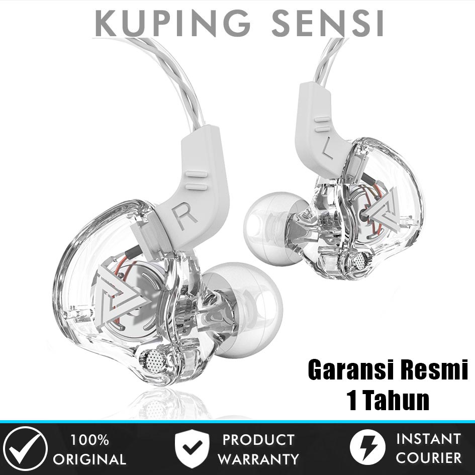 QKZ AK6 AK6 ARES AK6 Plus CK5 Earphone with Mic Earphone Headset Quality Knowledge Zenith - Garansi Resmi