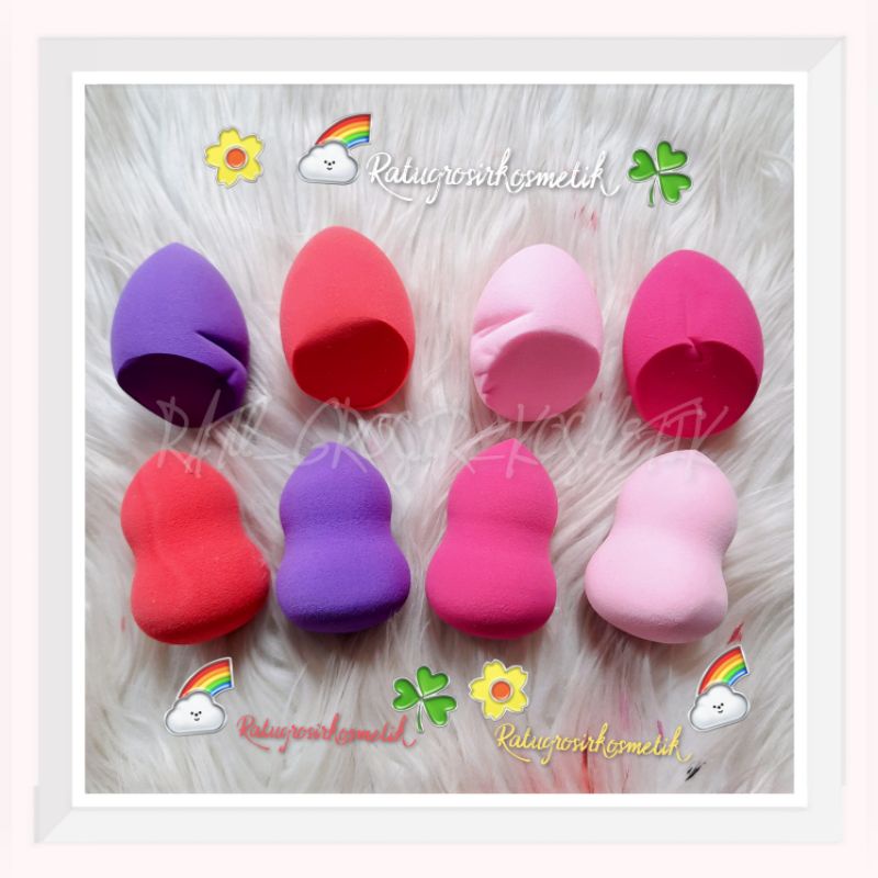 PROMO!!!BEAUTY BLENDER SUPER LEMBUT/MAKE UP SPONGE/SPONGE PUFF 1 SET ISI 8 PCS S8-2