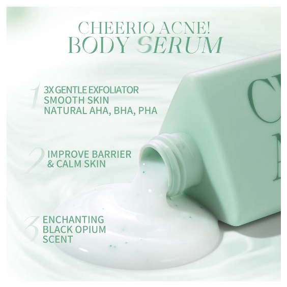 BNB barenbliss Cheerio Acne! Black Opium Calming Body Serum - Skin Barrier Repair with Centella/EMPEROR/