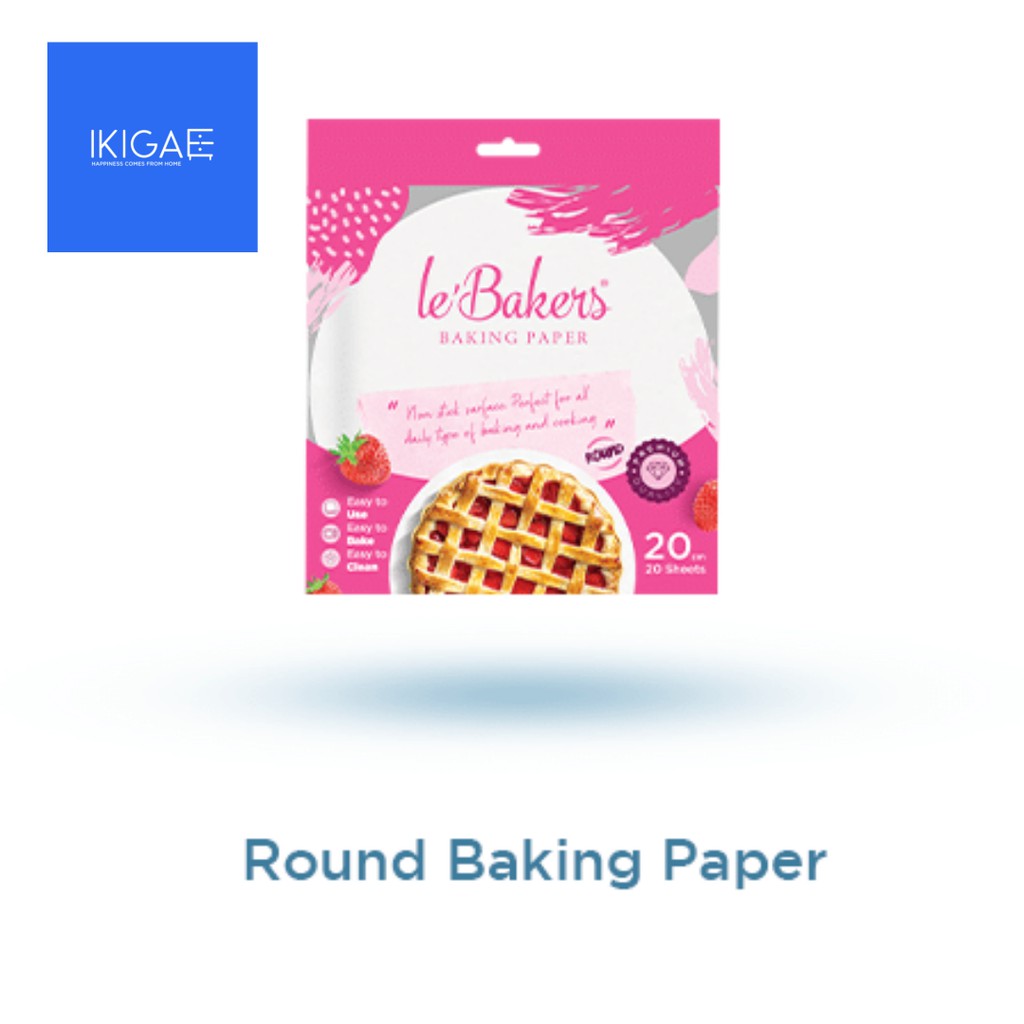 LE BAKERS  ROUND BAKING PAPER / KERTAS BAKING / KERTAS LOYANG BULAT