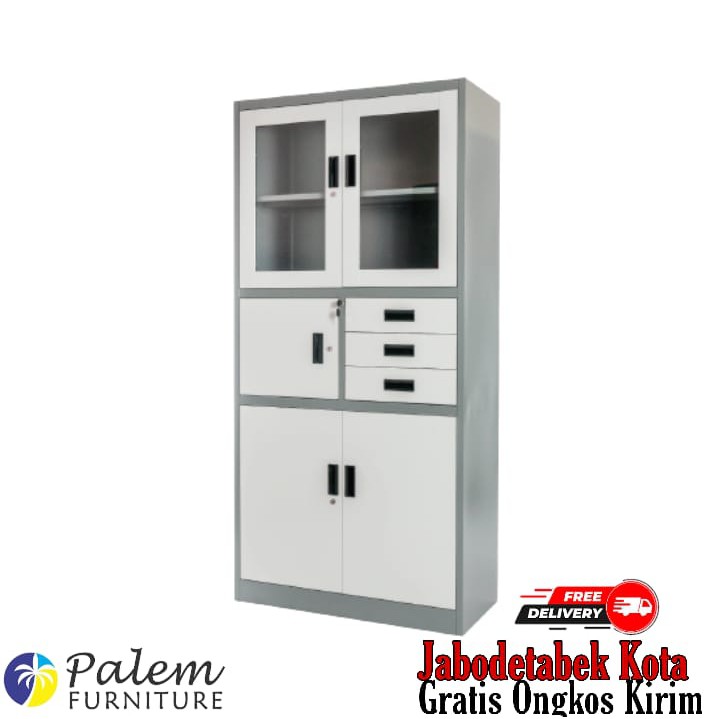 Lemari Arsip Lemari Besi Brankas Kunci Cermin - Free Jabodetabek Kota