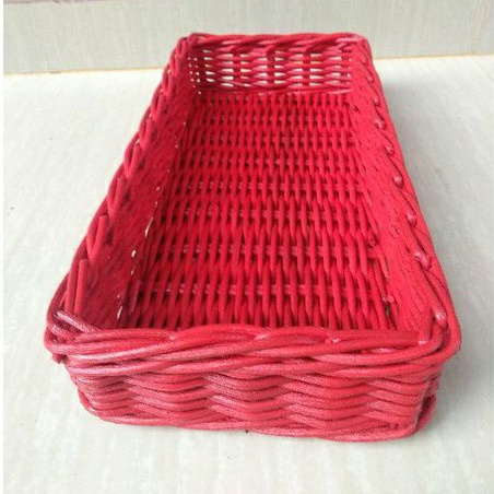 keranjang rotan nampan buah parcel dan sovenir murah 35 X 18 X 7 cm