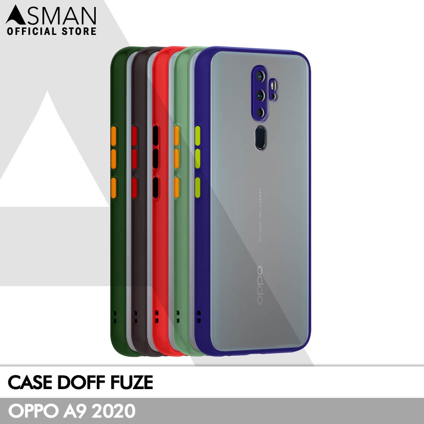 Asman Case Oppo A9 2020 Doff Fuze Premium Shield Protector