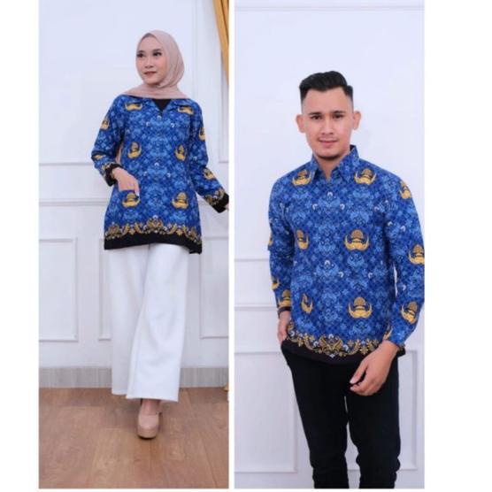Tidak Diragukan.. TERLARIS‼️KORPRI FULL FURING - Baju Korpri Pria Wanita Terbaru 2022 full furing ka