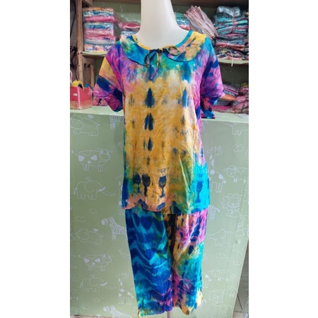 Sunan batik CP tangan pendek celana panjang Dewasa