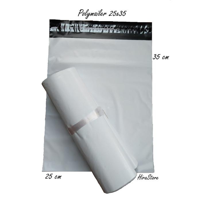 

PROMO - Plastik amplop Polymailer 25x35 isi 100 pcs putih packing online shop