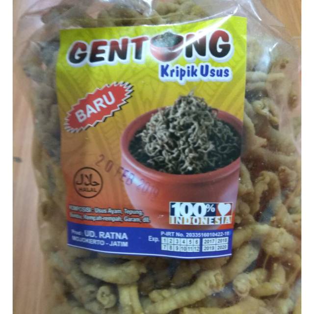 

Kripik usus 1 kg cap gentong kripik usus crispy snack lebaran camilan