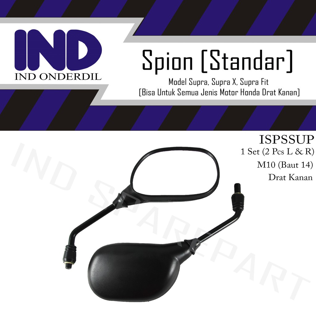 Spion-Kaca Kiri-Kanan Standar-Standart Set Supra/Revo-Absolute/Beat