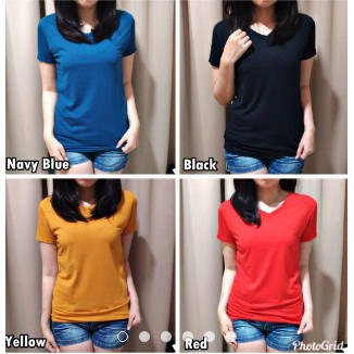 iseven p VNECK BASIC | KAOS OBLONG | KAOS POLOS MATT SPANDEX ALL SIZE FIT TO L