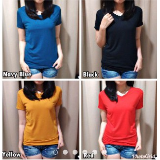 iseven p VNECK BASIC | KAOS OBLONG | KAOS POLOS MATT SPANDEX ALL SIZE FIT TO L