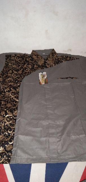 Bswart Batik Hrb026 Kenongo Hem Pendek Padi Pekalongan M L Xl Batik Pria Murah Modern Grosir