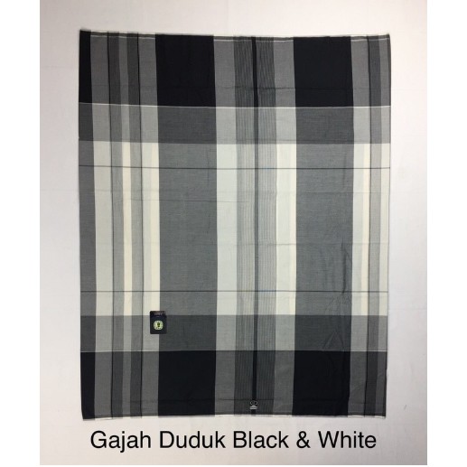 Sarung gajah duduk black and white/sarung gajah duduk asli black and white/bisa COD