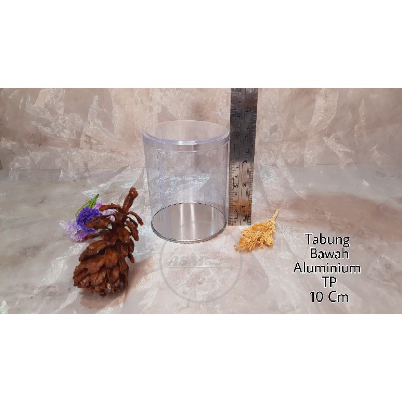 Mika Tabung Alas Aluminium TP + Tutup 10 Cm Diameter 8 Cm  - isi 12pcs | Tabung kue kering dan akses