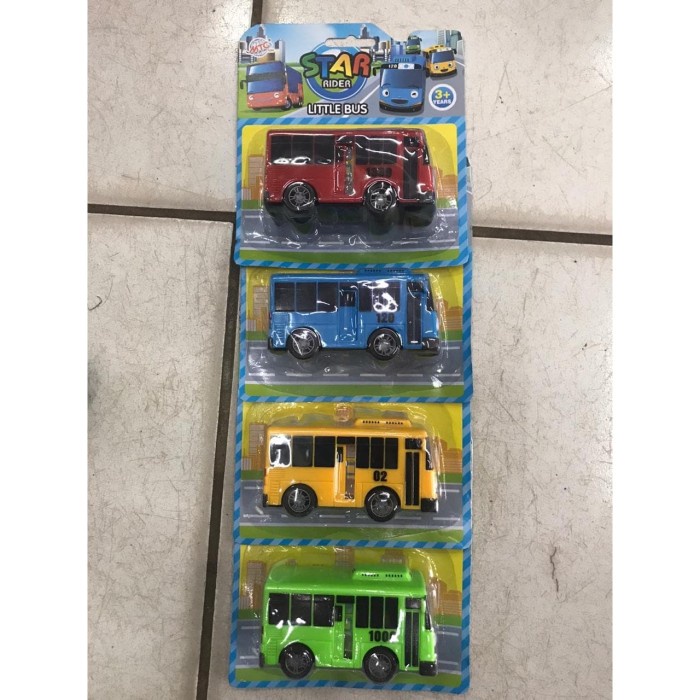 LITTLE BUS TAYO 4 PCS BISA BUKA PINTU