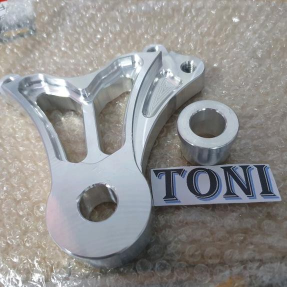 Breket 2 Piston Kaliper Belakang Satria Fu Dan Vixion Full Cnc  Bisa Untuk Kaliper Nissin Dan Brembo