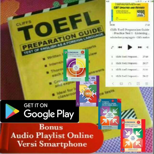 Jual CLIFFS TOEFL PREPARATION GUIDE Plus CD Indonesia Shopee Indonesia