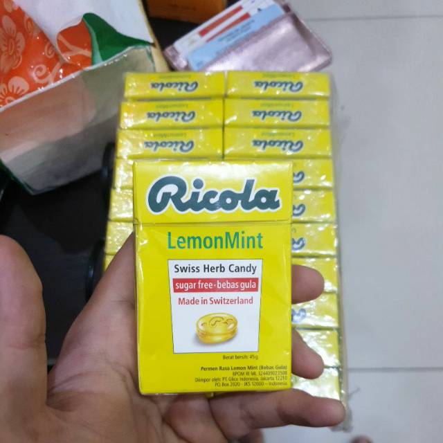 PERMEN RICOLA SWISS HERB CANDY 45GR