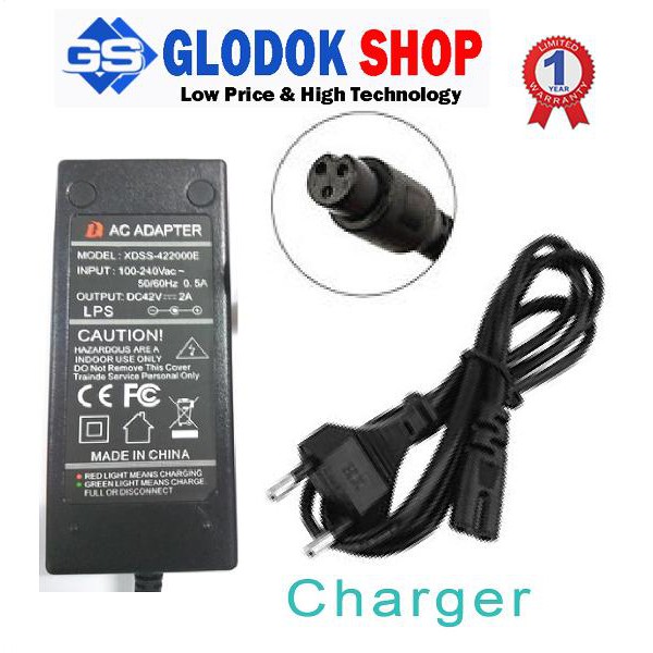 CHARGER HOVERBOARD / SMART BALANCE / ADAPTOR  /  POWER SUPPLY / SCOOTER / SKUTER / NINEBOT/ ONE