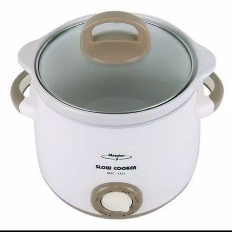 MASPION Slow Cooker 2,5 Liter / Alat Masak Lambat MSC 1825 - Garansi Resmi 1 Tahun