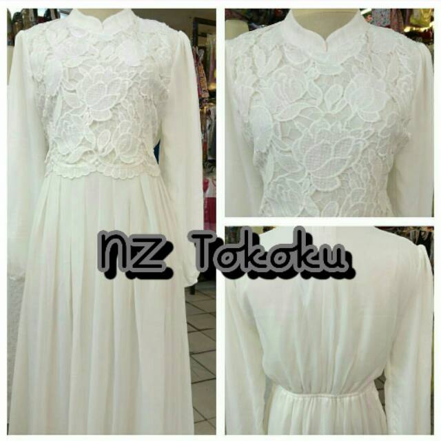 Baju Gamis Putih Muslim Murah untuk Lebaran Umroh Haji Baju Gamis Putih Muslim Murah untuk Lebaran Umroh Haji