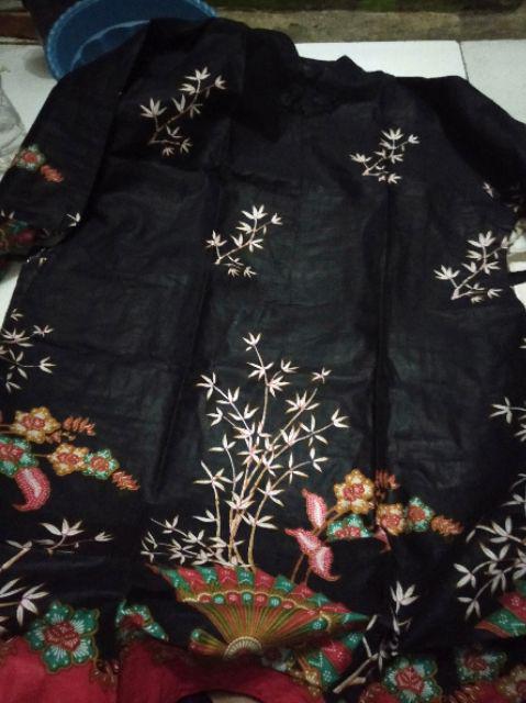 Batik Couple Keluarga Sania Ruffle Ori Ndoro Jowi Dnt Motif Kipas