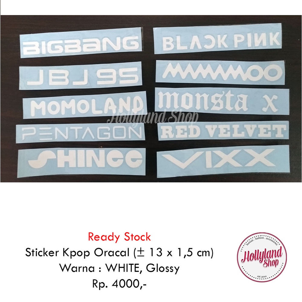 

Sticker Cutting White Glossy (3pcs) Treasure Ateez Bigbang ENHYPEN Red Velvet, dll Unofficial